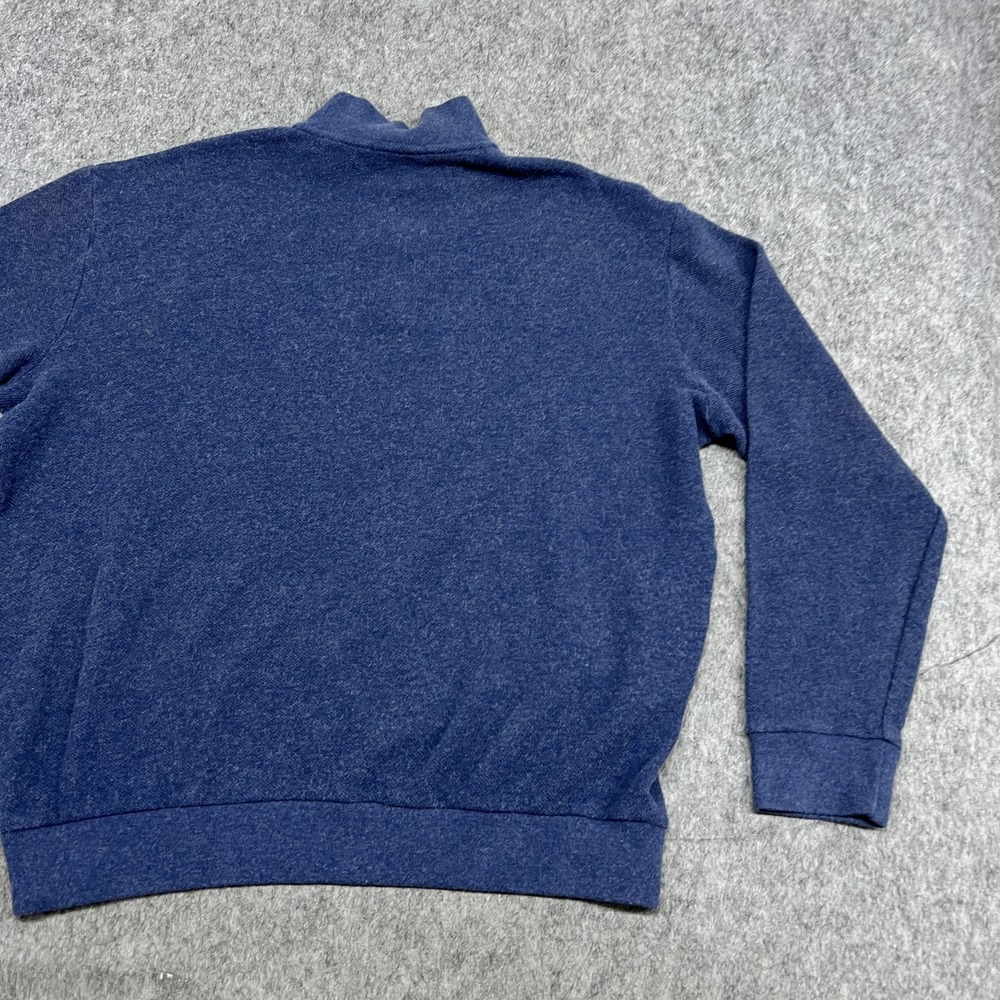 Polo Golf Ralph Lauren Sweater Mens XL Blue 1/4 Zip Mock Neck Alpaca Blend Peru - Picture 14 of 16